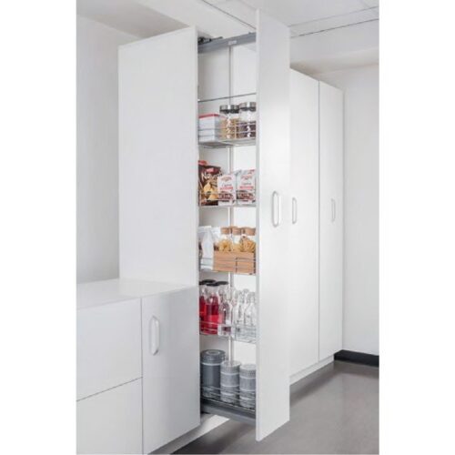 Bộ kệ tủ 6 tầng, rổ lưới Dispensa 90 Arena 400mm Hafele 546.54.633