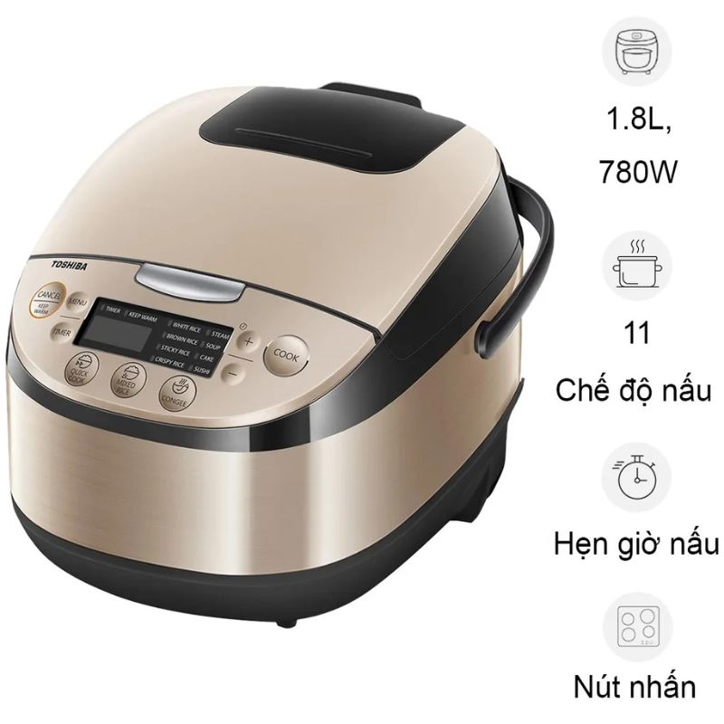 Nồi cơm điện Toshiba RC-18DR3PV(G) Nồi cơm điện Toshiba RC-18DR3PV(G)