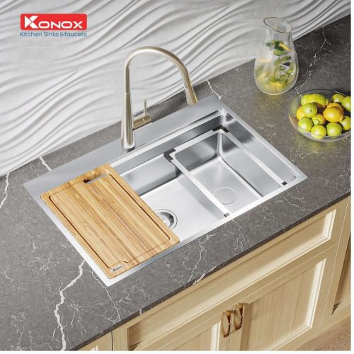 Chậu rửa bát Konox KN7650TS 3 Ảnh chậu rửa bát Konox KN7650TS