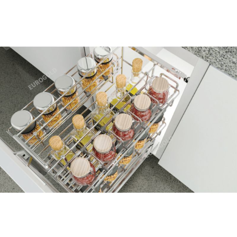 Ảnh Giá gia vị nan oval, ray giảm chấn Eurogold EPV3035F